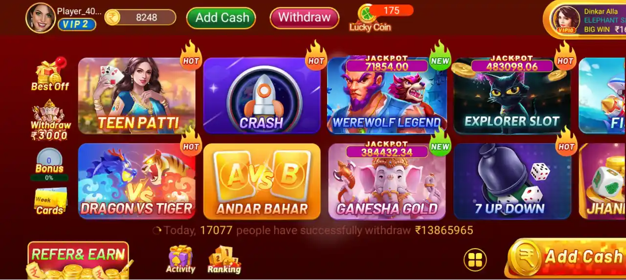 Namaste Teen Patti games